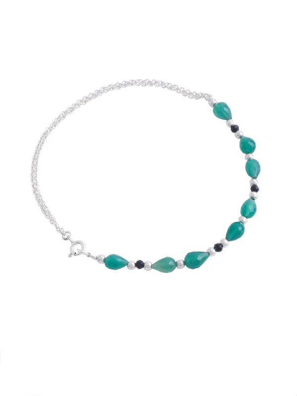 Silver leaf Serandae 925 Sterling Silver Anklet For Women