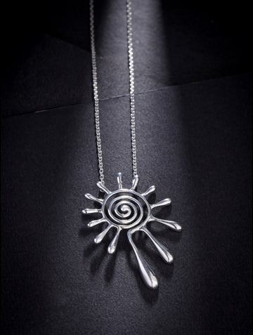 Lumina 925 Silver Modern Flower 925 Sterling Silver Pendant For Women