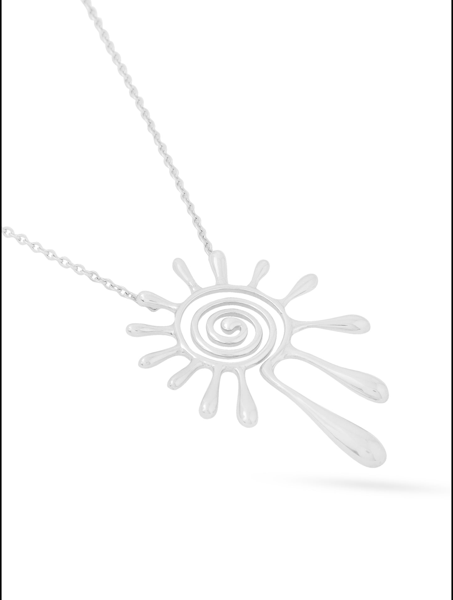 Lumina 925 Silver Modern Flower 925 Sterling Silver Pendant For Women