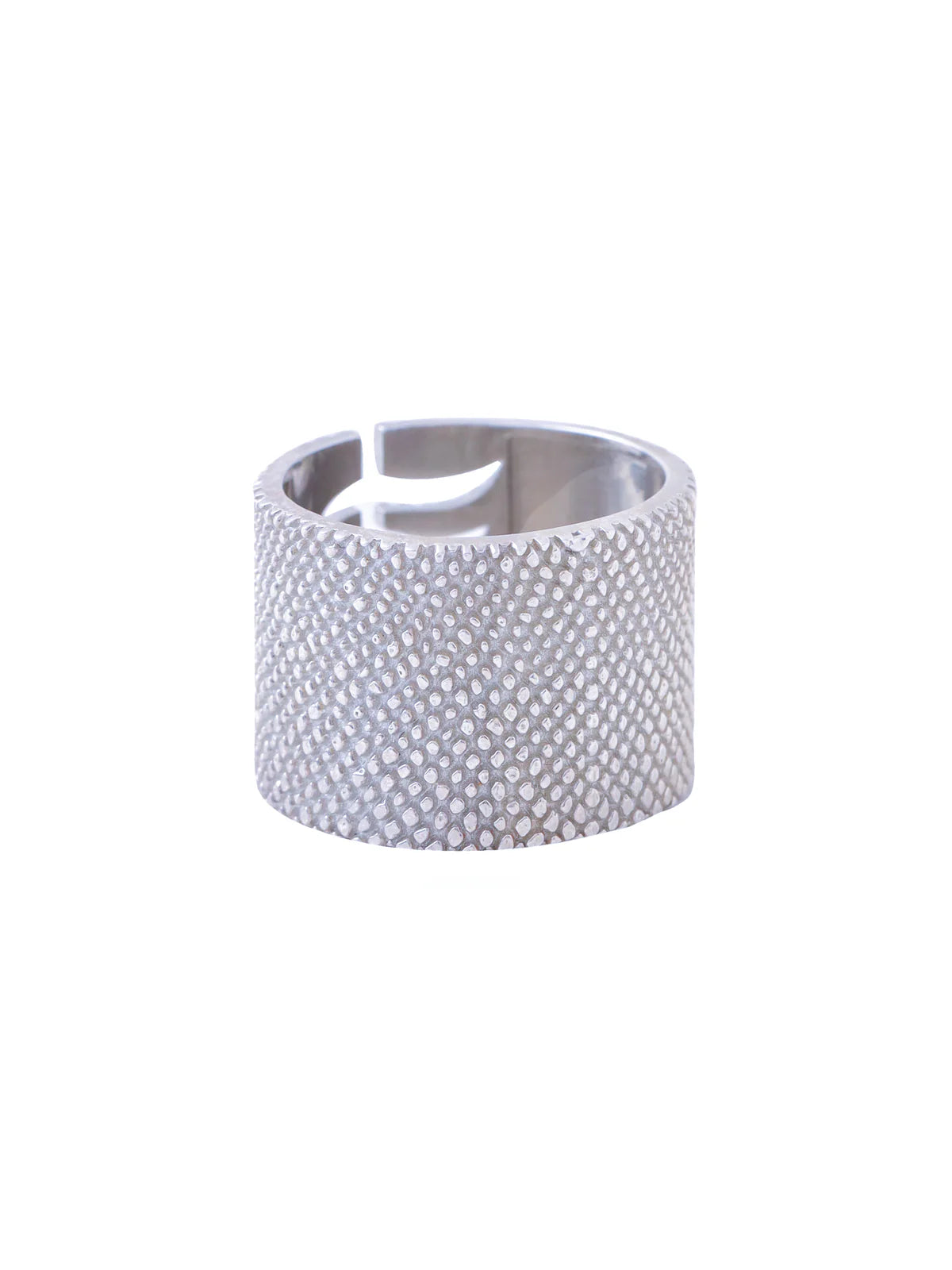 Rhodium Abstract Motif Lumina 925 Sterling Silver Ring For Women