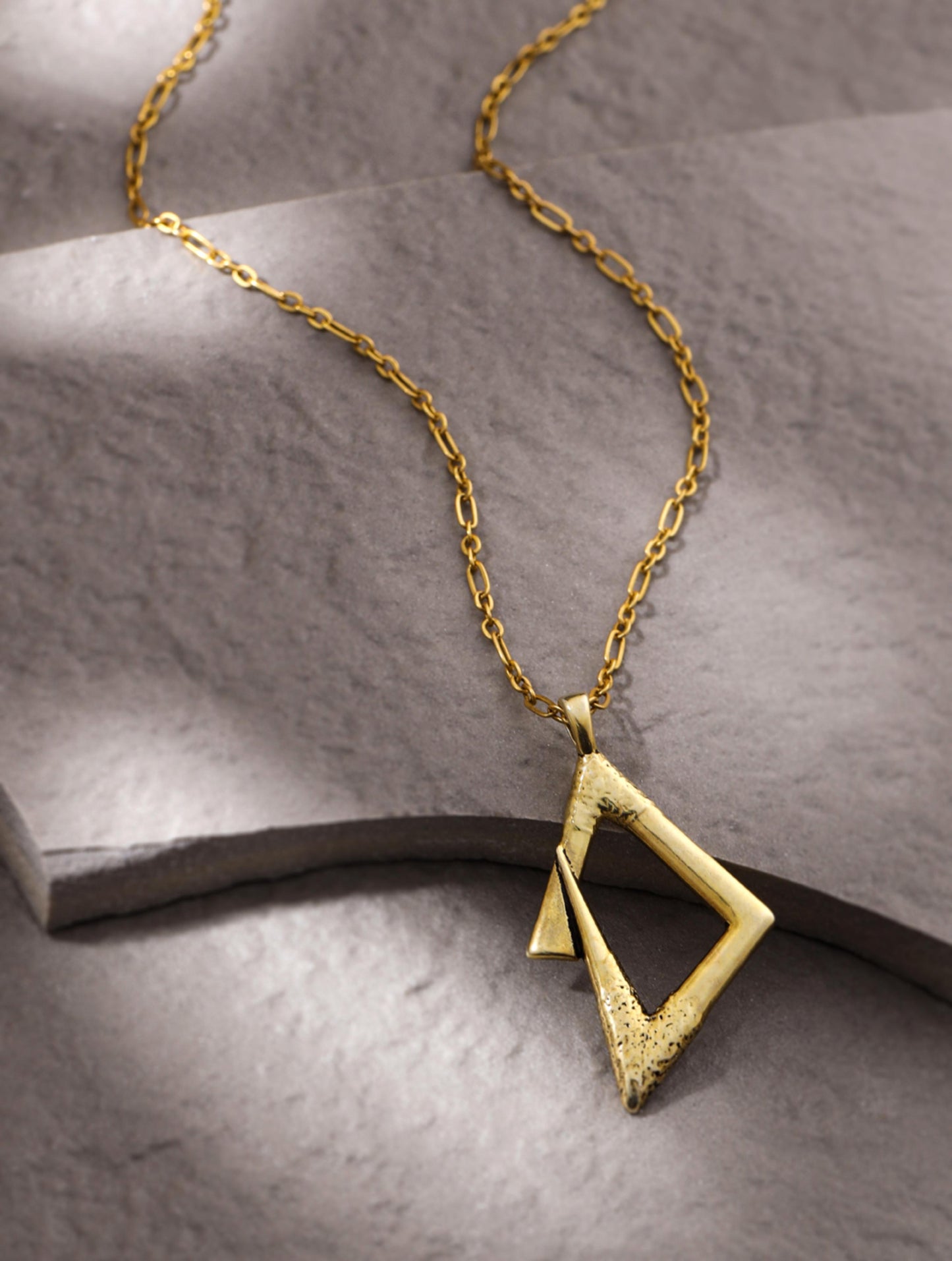 Oxidized Gold Versatile 925 Sterling Silver Pendant For Men
