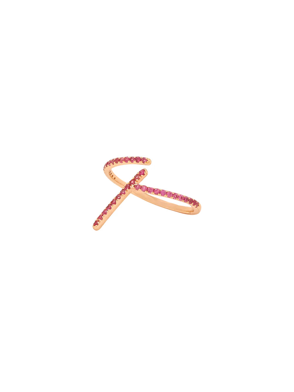 Ruby Number Four Customisable Ring Elegance 925 Sterling Silver Ring For Women