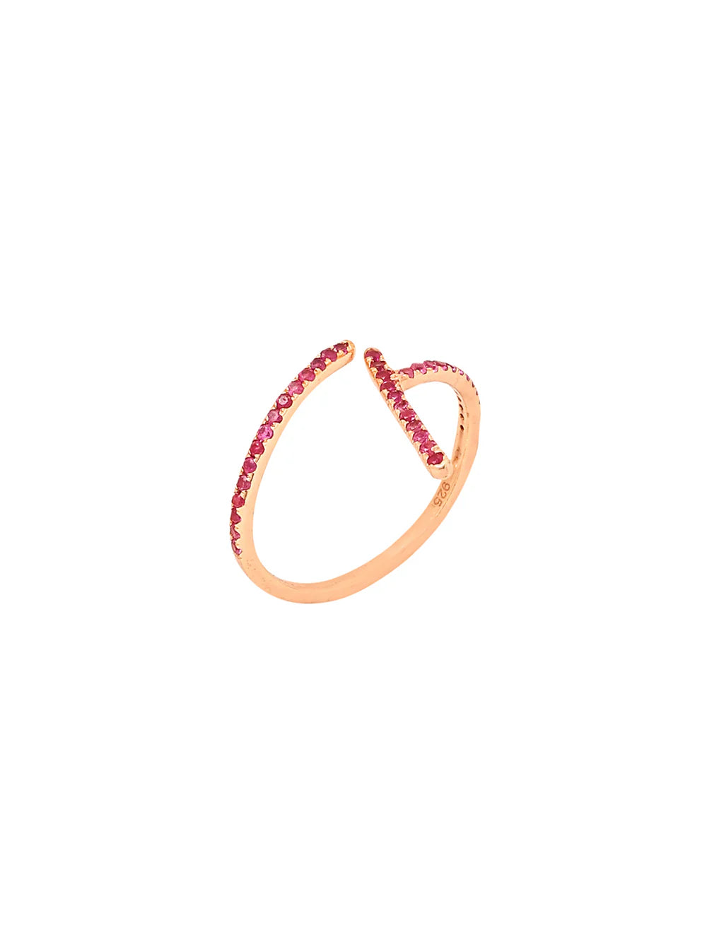 Ruby Number Four Customisable Ring Elegance 925 Sterling Silver Ring For Women