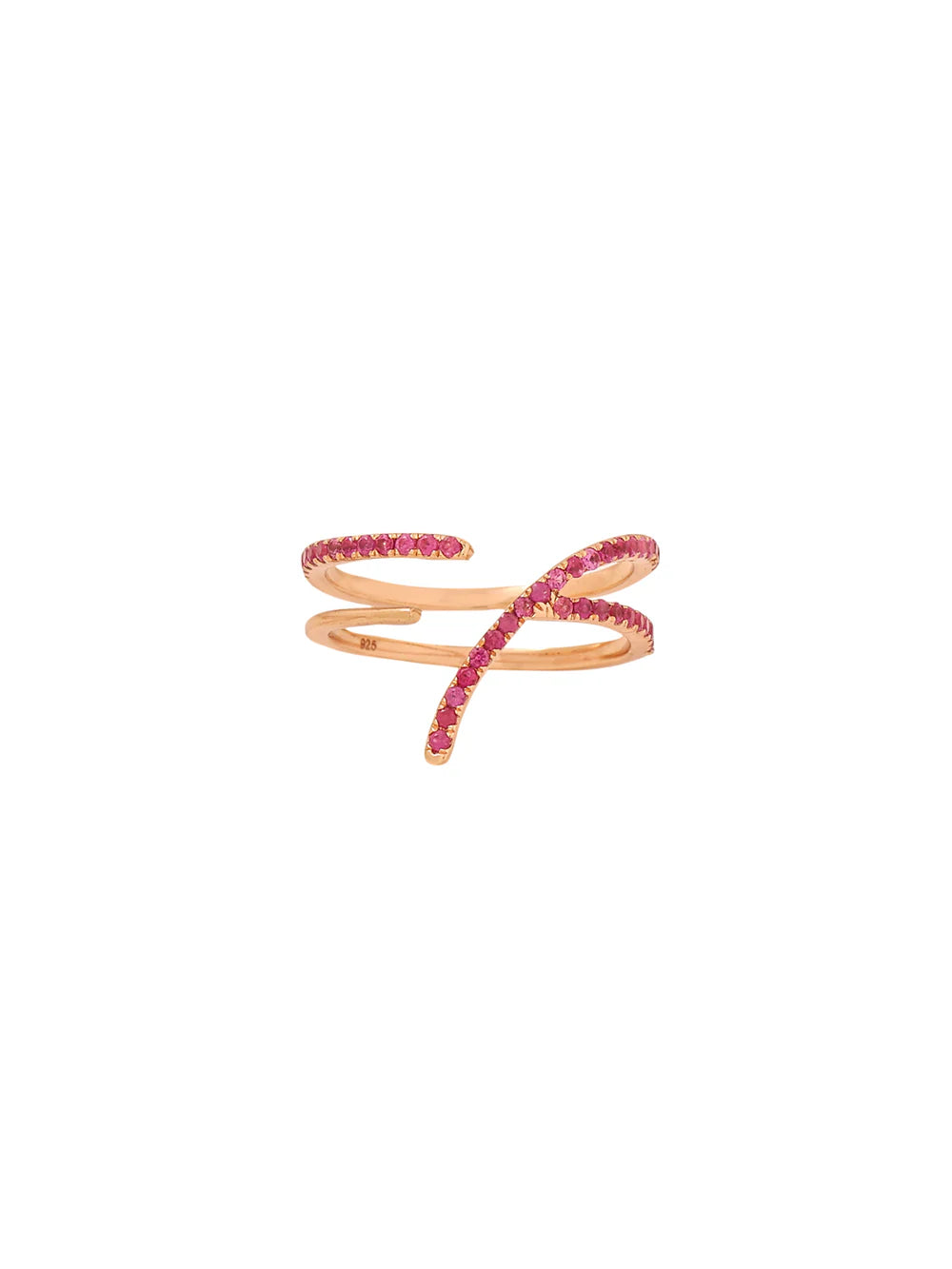 Ruby Number Seven Destiny Shimmering Numeric 925 Sterling Silver Ring For Women