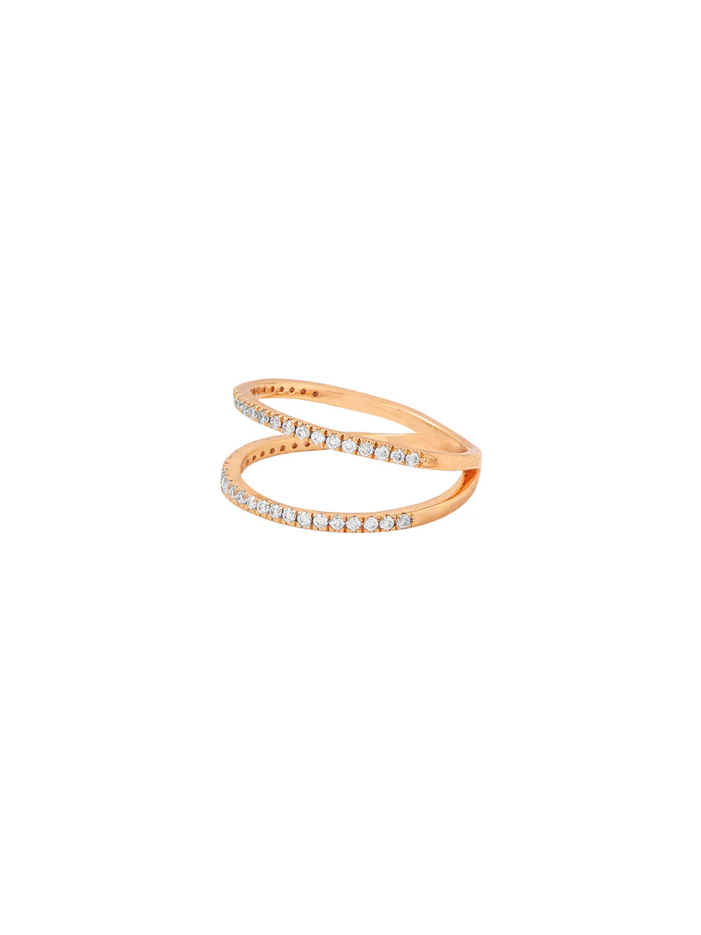 Ruby Numerical Eight Lucky Rose Gold 925 Sterling Silver Ring For Women