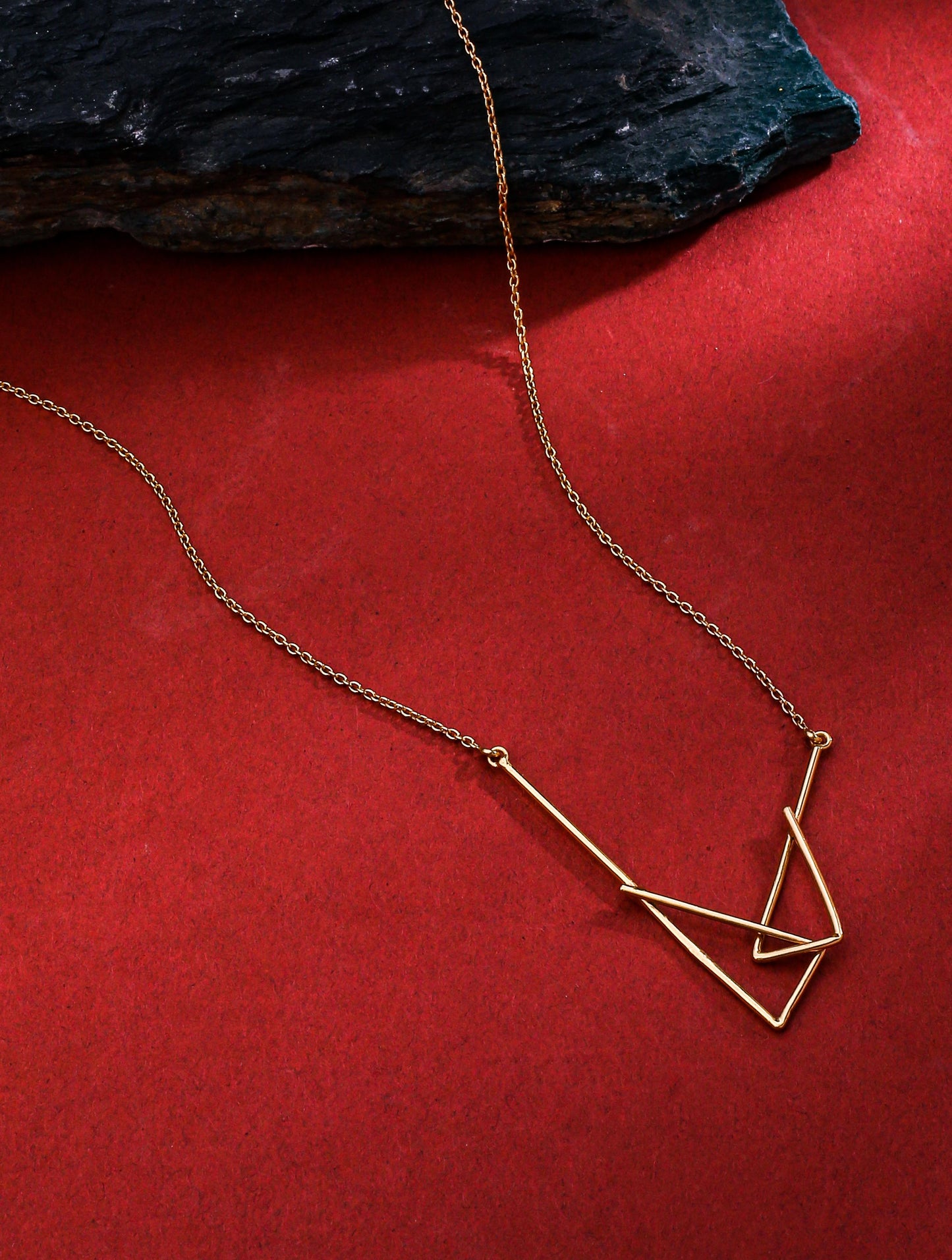 Rose Gold Plating Geometric Circular Elysian 925 Sterling Silver Necklace For Women