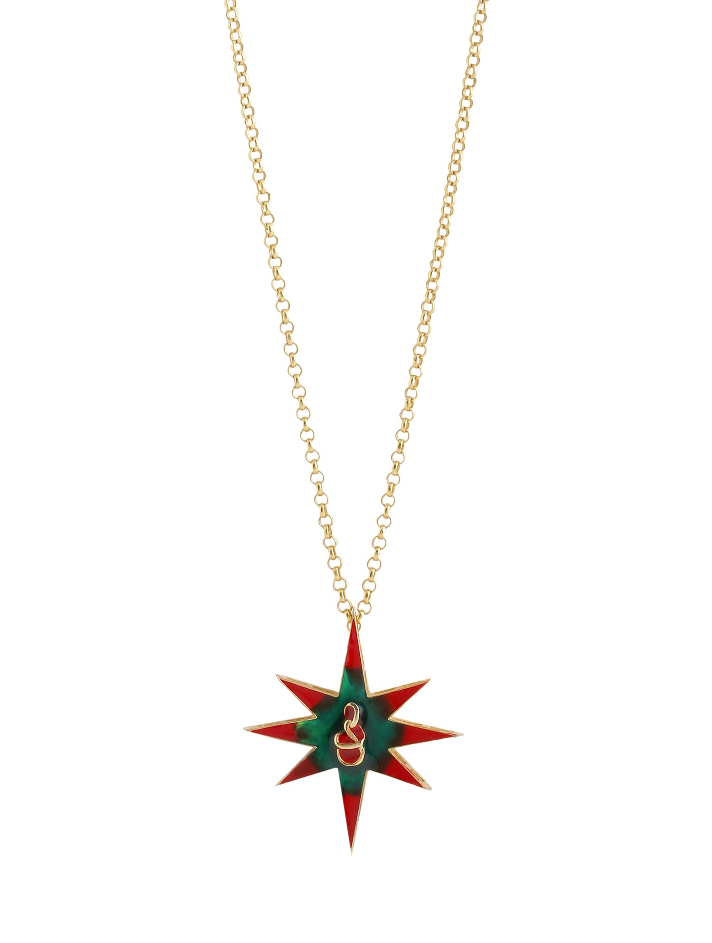 24K Gold Plating Star and Infinity with Enamel Elysian 925 Sterling Silver Pendant For Women