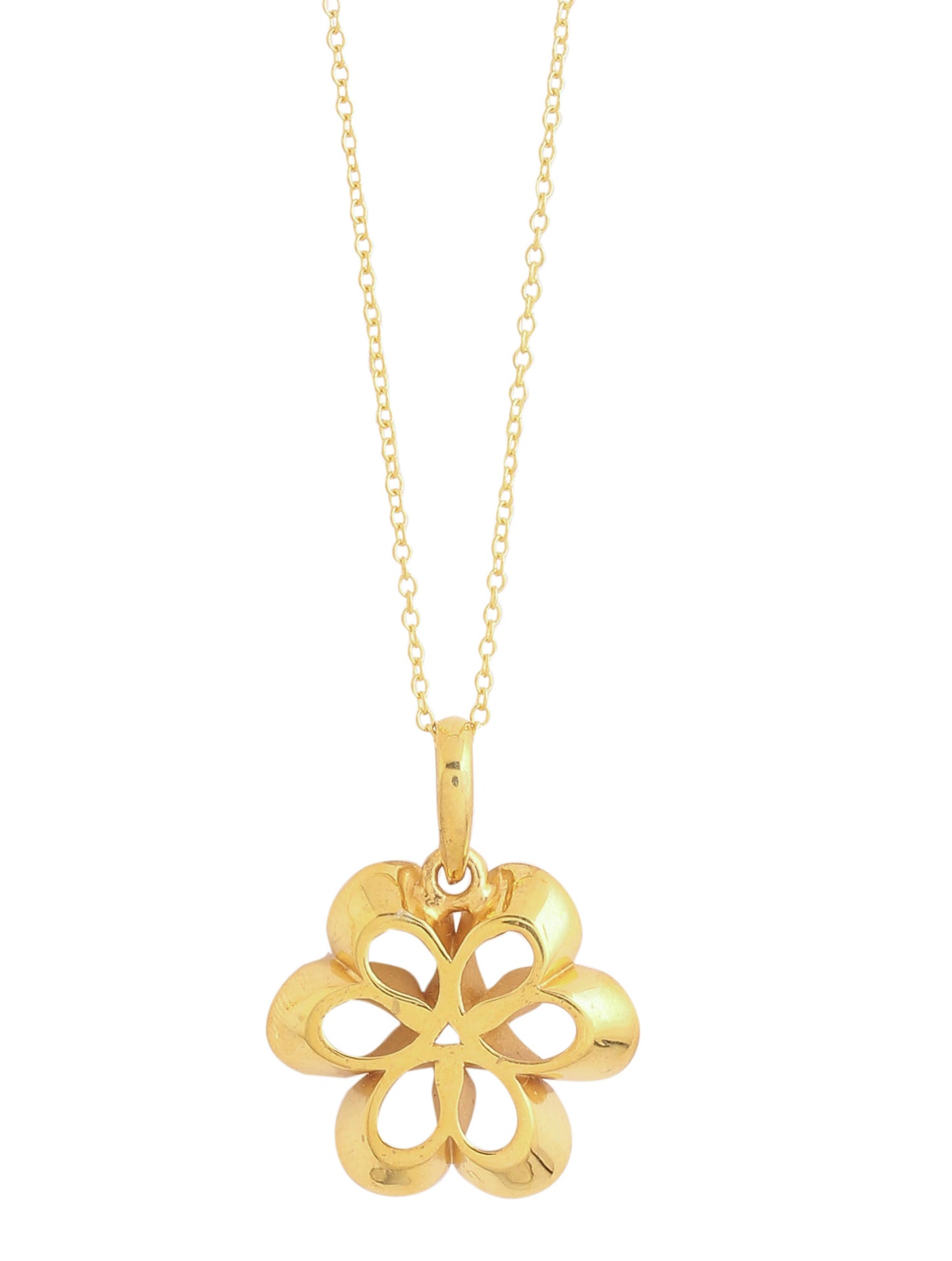 24K Gold Plating Love Blossoms Elysian 925 Sterling Silver Pendant For Women