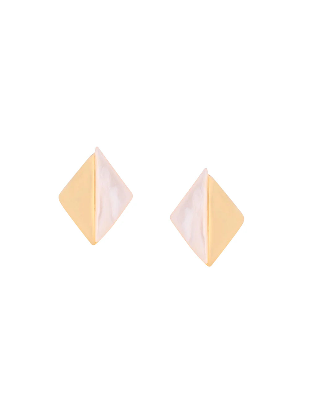 Diamond Shaped Mother of Pearl Necklace Set