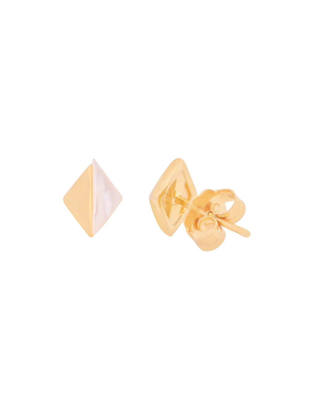 Diamond Shaped Mother of Pearl Necklace Set