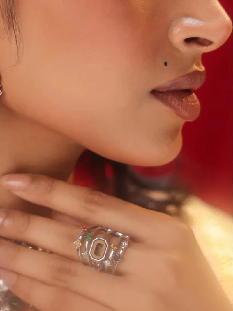 5 Layered Navratna Ring