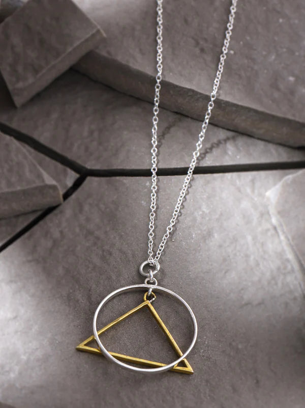Geometric Harmony Pendant Sterling Silver Jewellery For Men