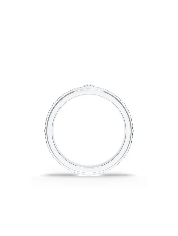 Moissanite Textured Silver 925 Sterling Silver Spinner Ring For Men