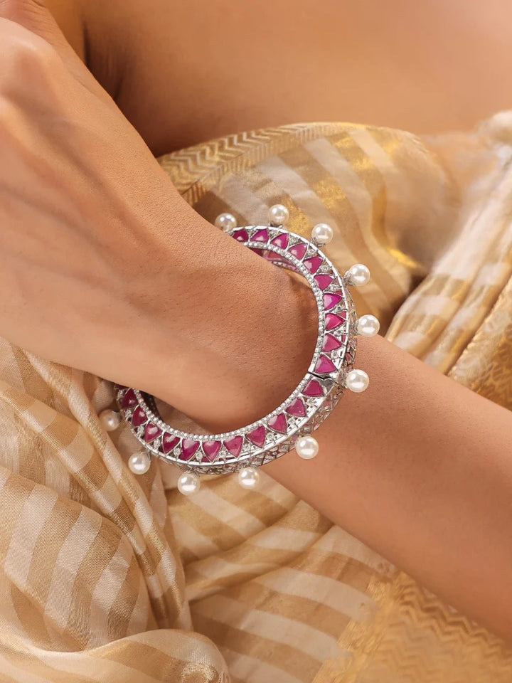 Red Talfe Lotus Bangle