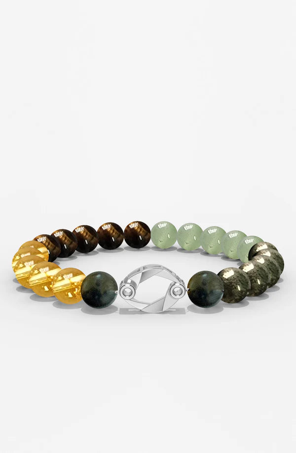 Sterling Silver Cancer Money Magnet Bracelet For Men