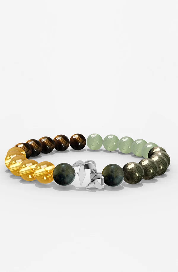 Sterling Silver Capricorn Money Magnet Bracelet For Men