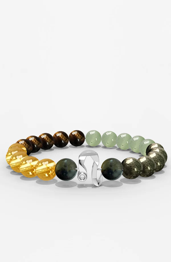 Sterling Silver Leo Money Magnet Bracelet For Men