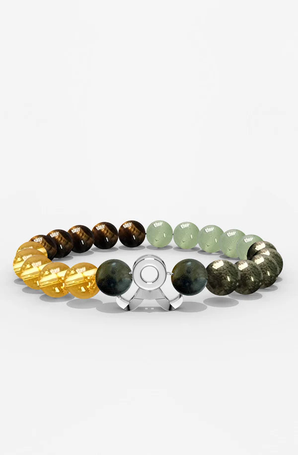 Sterling Silver Taurus Money Magnet Bracelet For Men