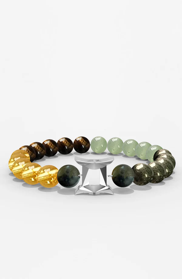 Sterling Silver Gemini Money Magnet Bracelet For Men