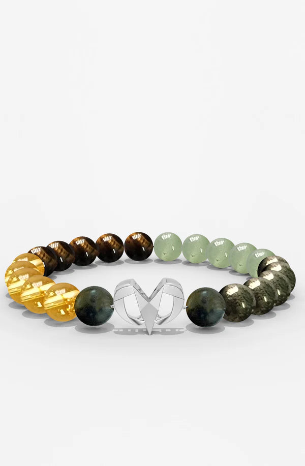 Sterling Silver Aries Money Magnet Bracelet For Men