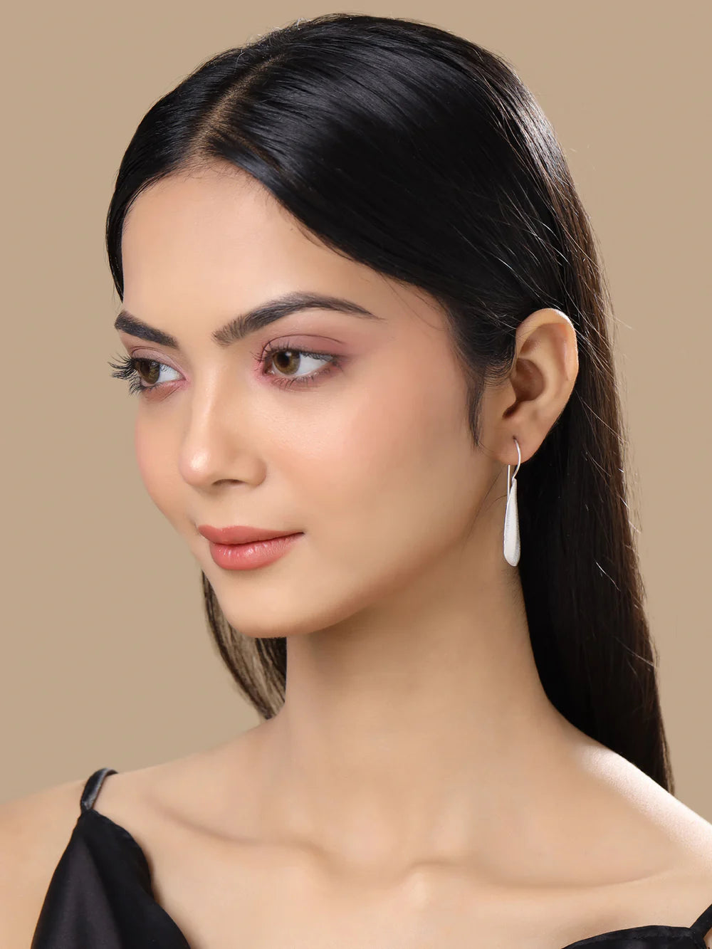 Rhodium Geometric designs Lumina Collection Earing 925 Sterling Silver Earrings For Women