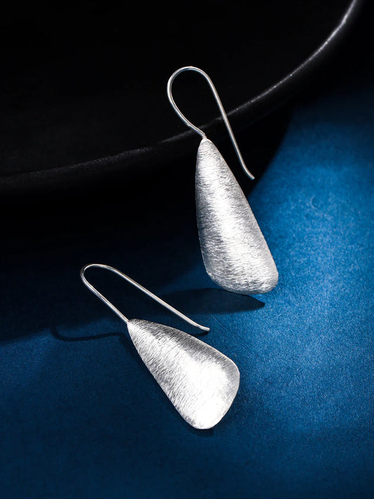 Rhodium Geometric designs Lumina Collection Earing 925 Sterling Silver Earrings For Women