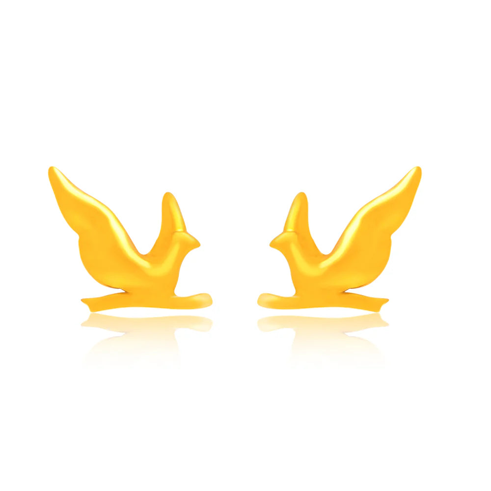 Golden Dove 925 Sterling Silver Studs For Women