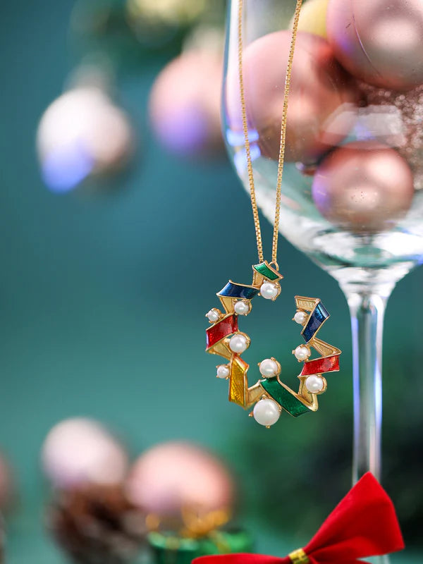 Ribbion Pearl Pendant