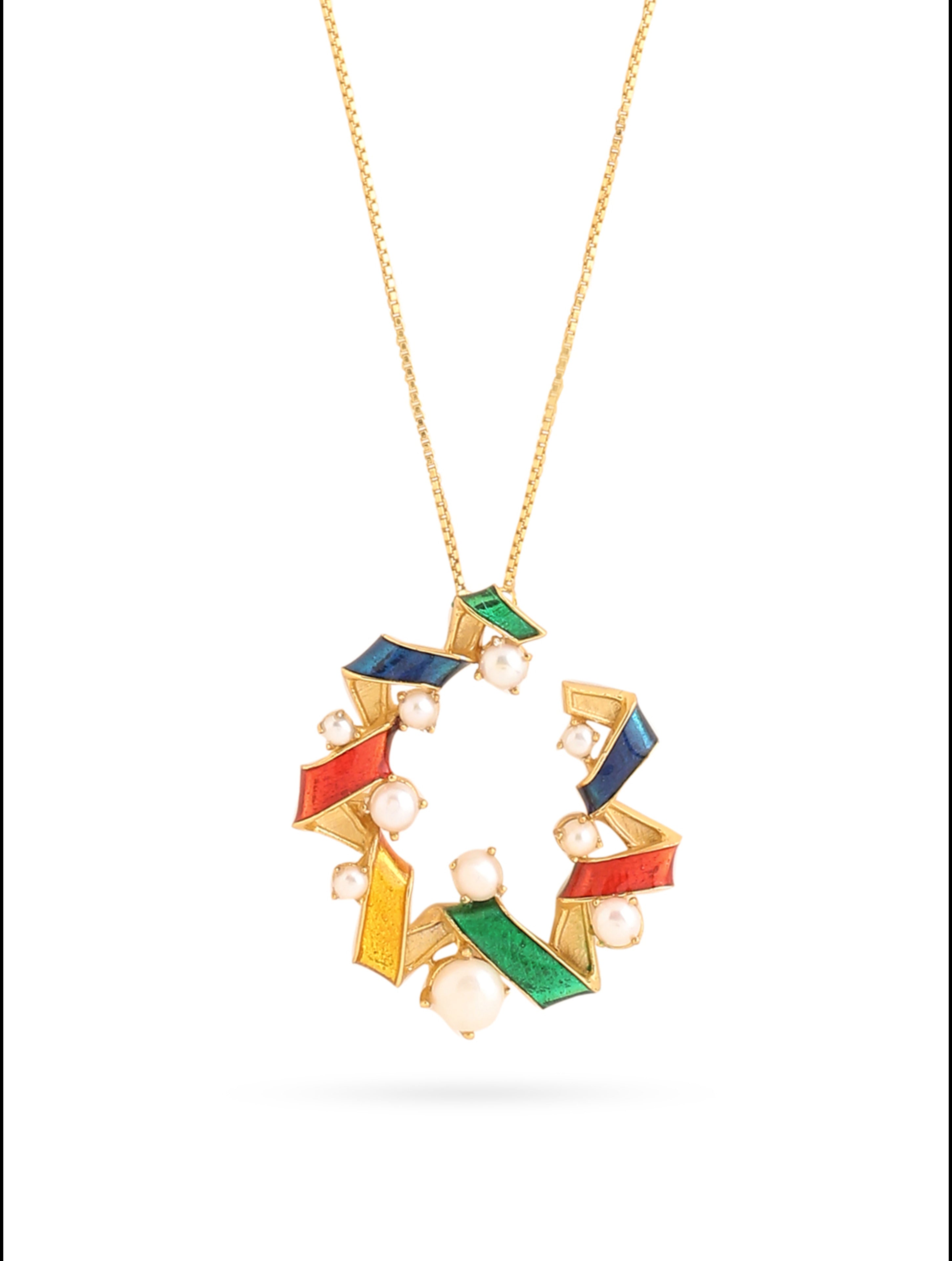 Ribbion Pearl Pendant