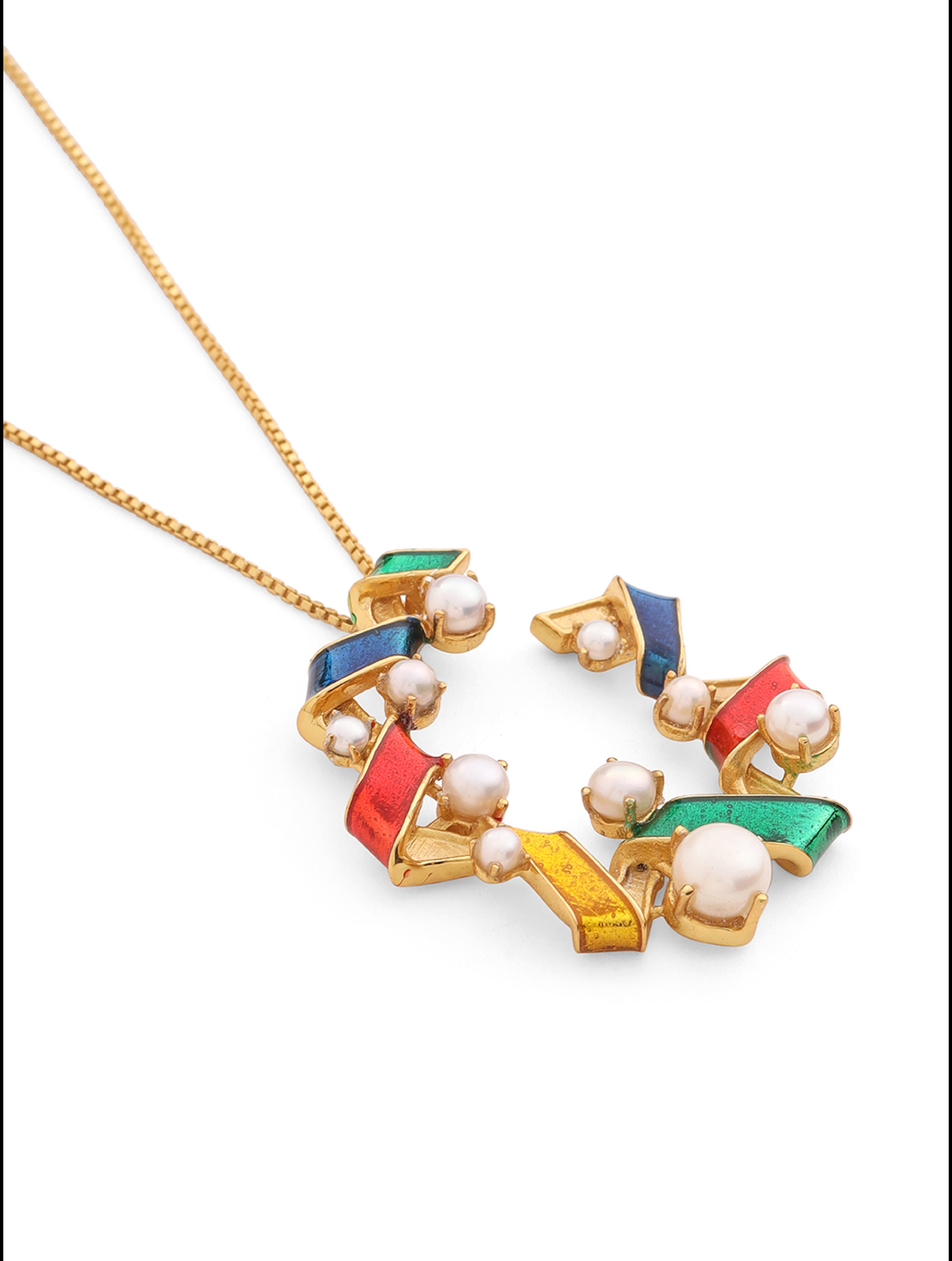 Ribbion Pearl Pendant