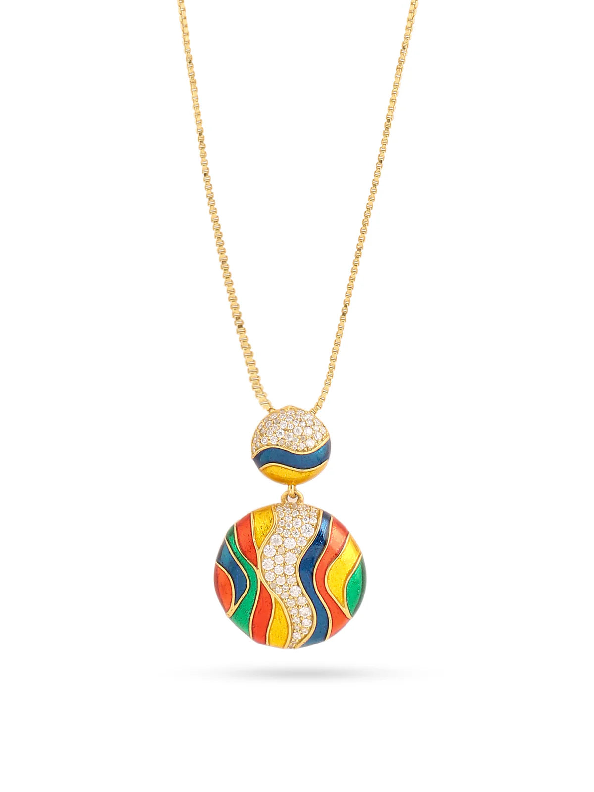 Figure 8 Moissanite River Pendant