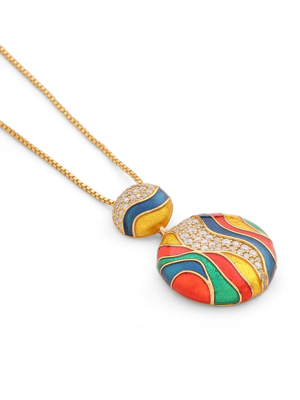 Figure 8 Moissanite River Pendant