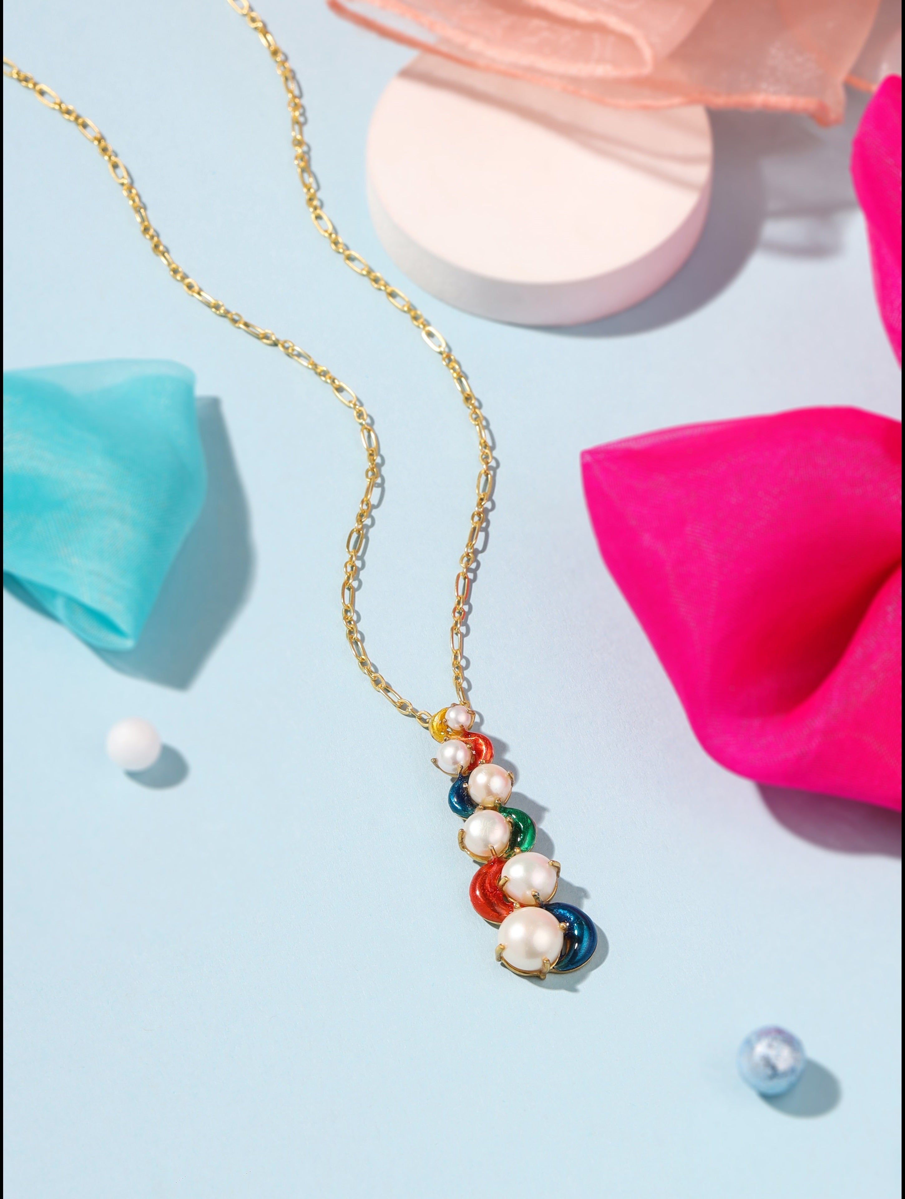 Scintillate Enamel Pendant 925 Sterling Silver Pendant For Women