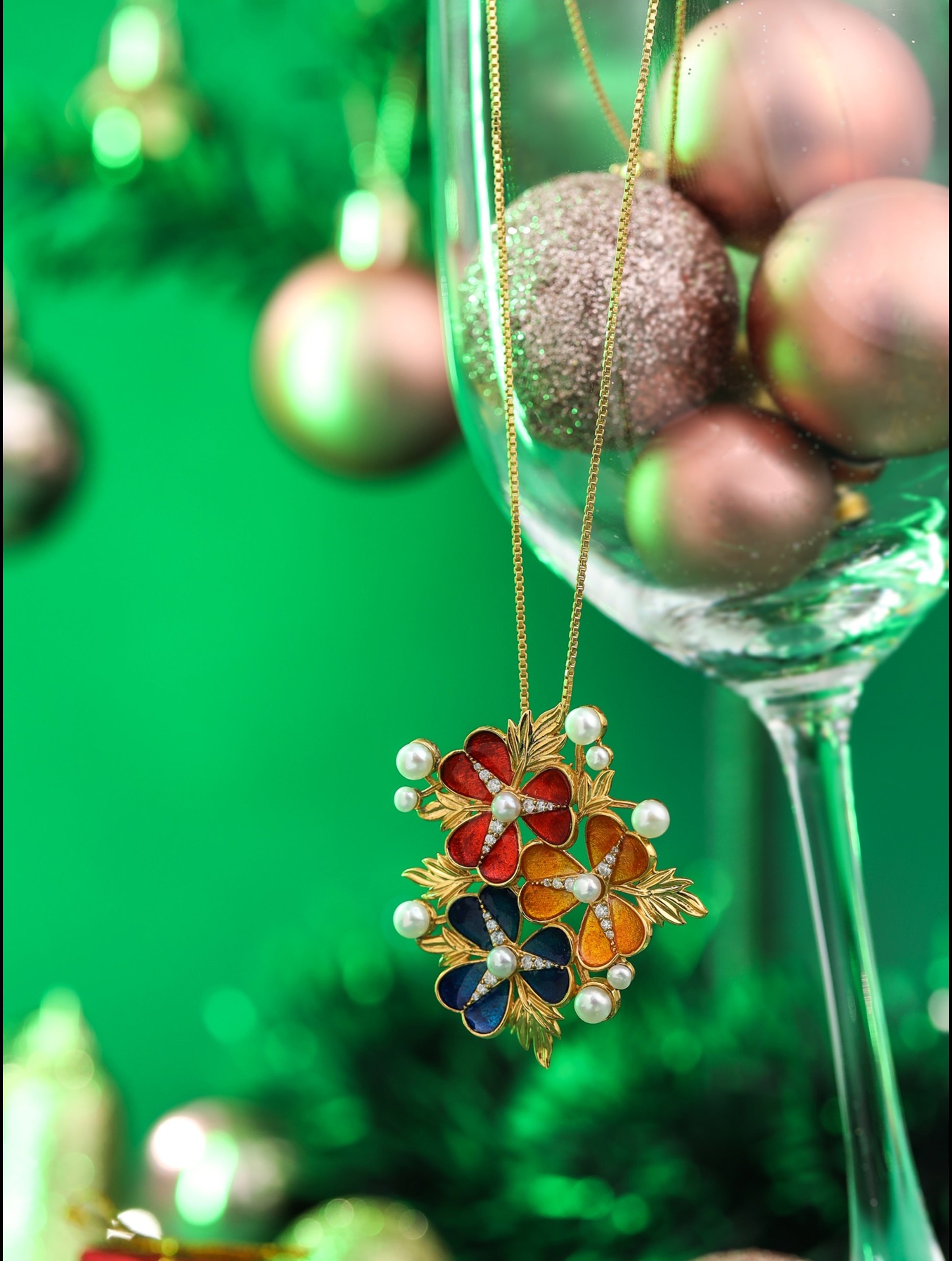 Floral Bouquet Pendant