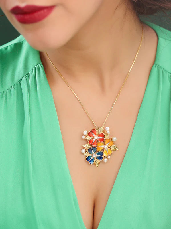 Floral Bouquet Pendant