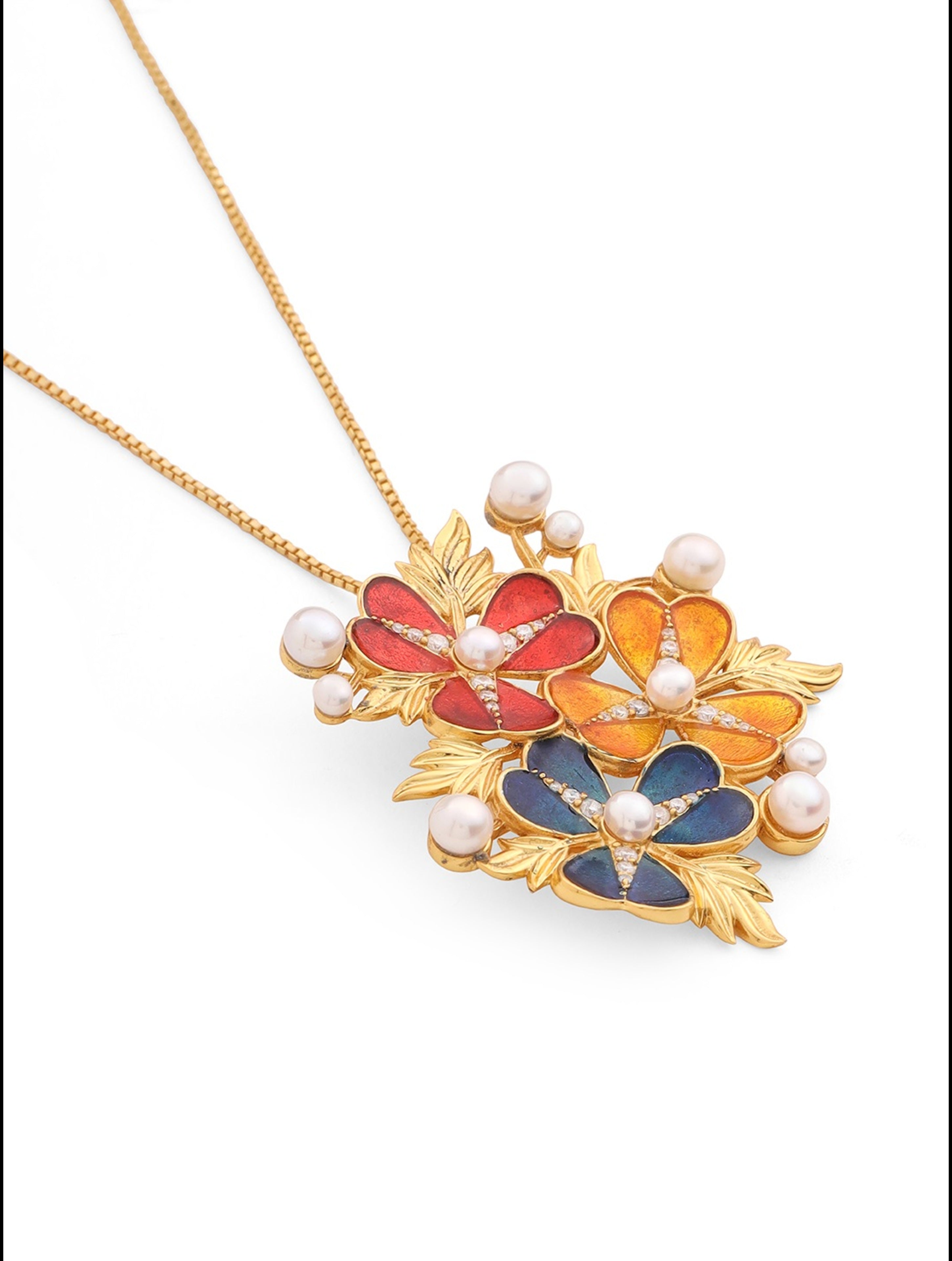 Floral Bouquet Pendant