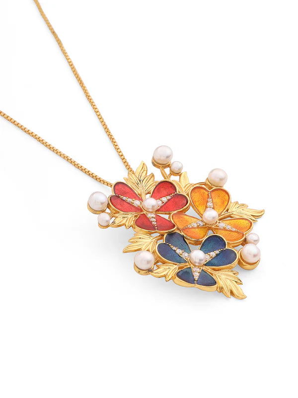 Floral Bouquet Pendant