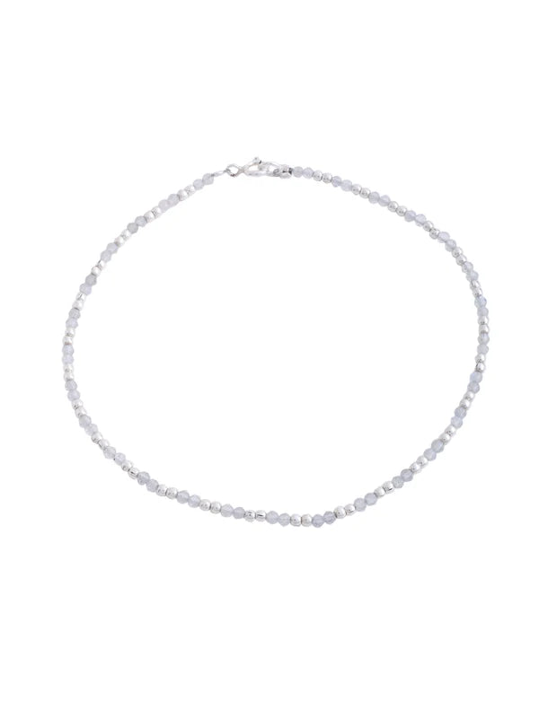 Bead Crafted 925 Sterling Silver Anklet For Women