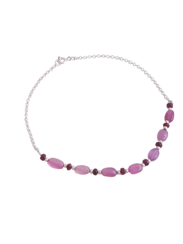 Serenity Stone 925 Sterling Silver Anklet For Women