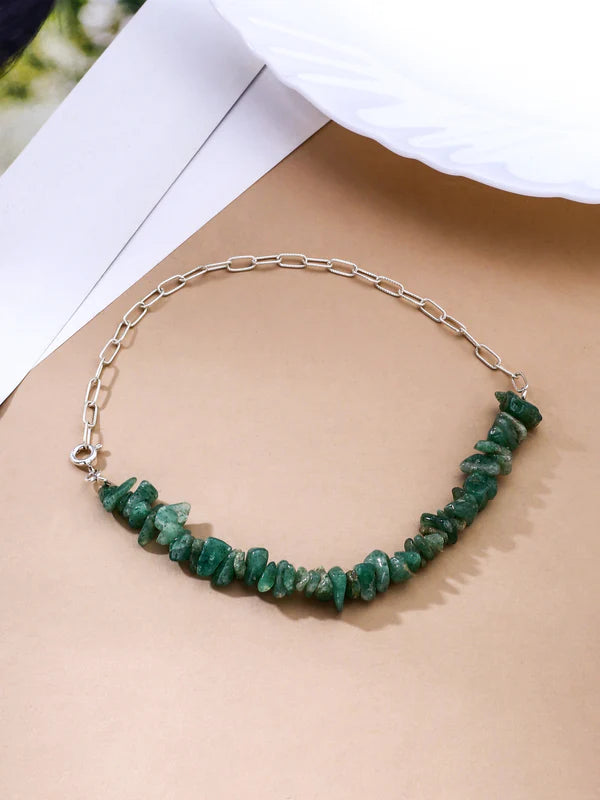 Rough Beauty Chain 925 Sterling Silver Anklet For Women