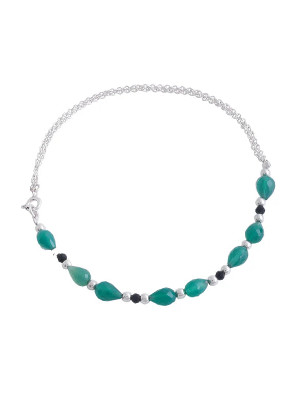 Silver leaf Serandae 925 Sterling Silver Anklet For Women