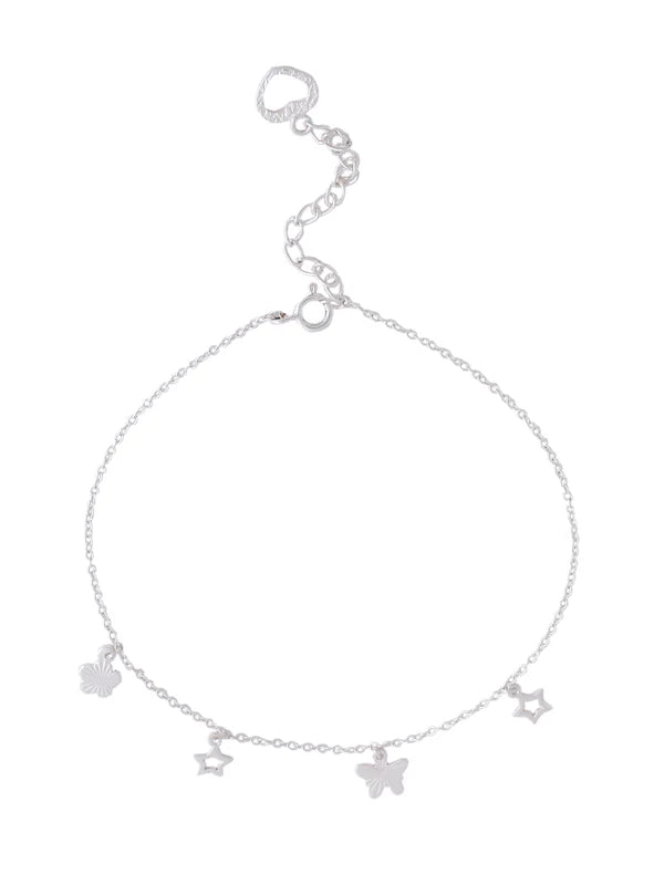 Celestial Charm 925 Sterling Silver Anklet For Women