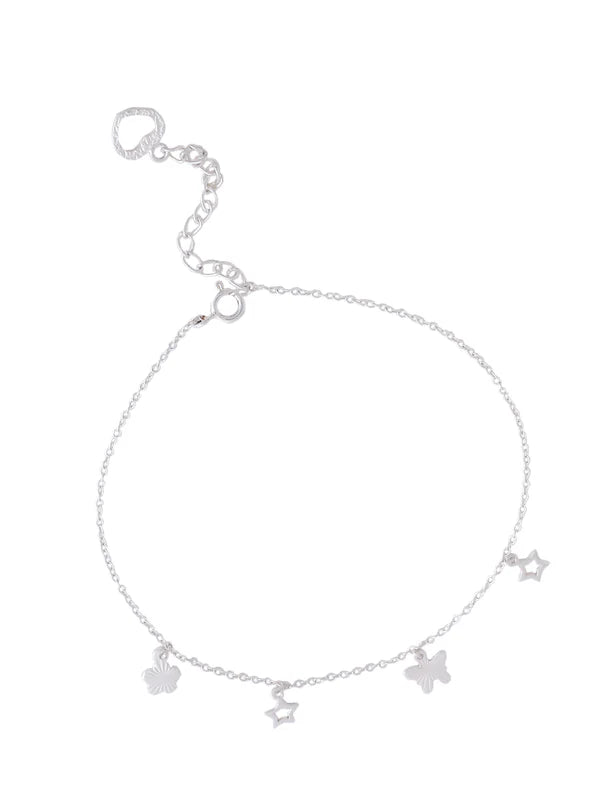 Celestial Charm 925 Sterling Silver Anklet For Women