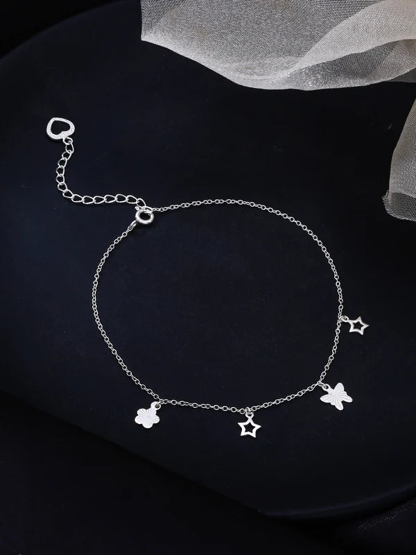 Celestial Charm 925 Sterling Silver Anklet For Women