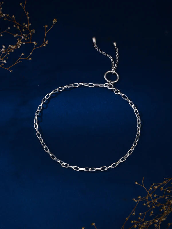 The Metal Drop 925 Sterling Silver Anklet For Women