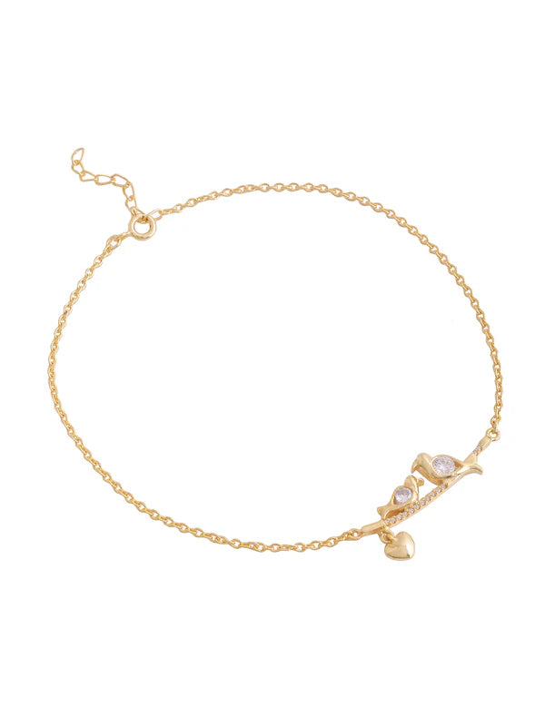 Moissanite 925 Sterling Silver Anklet For Women
