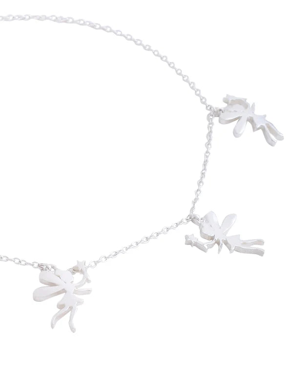 Guardian of Grace Angel Charm 925 Sterling Silver Anklet For Women