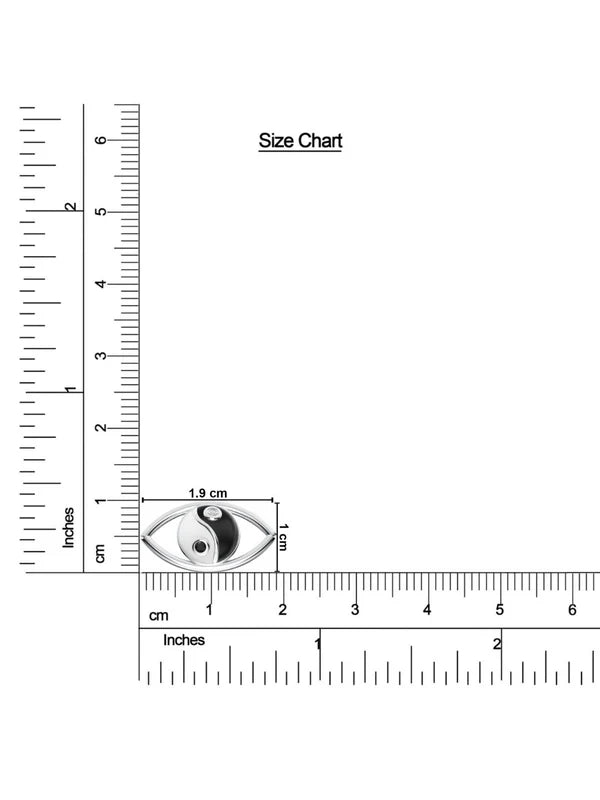 Yin-Yang with Moissanite and Pearl Anklet 925 Sterling Silver For Women