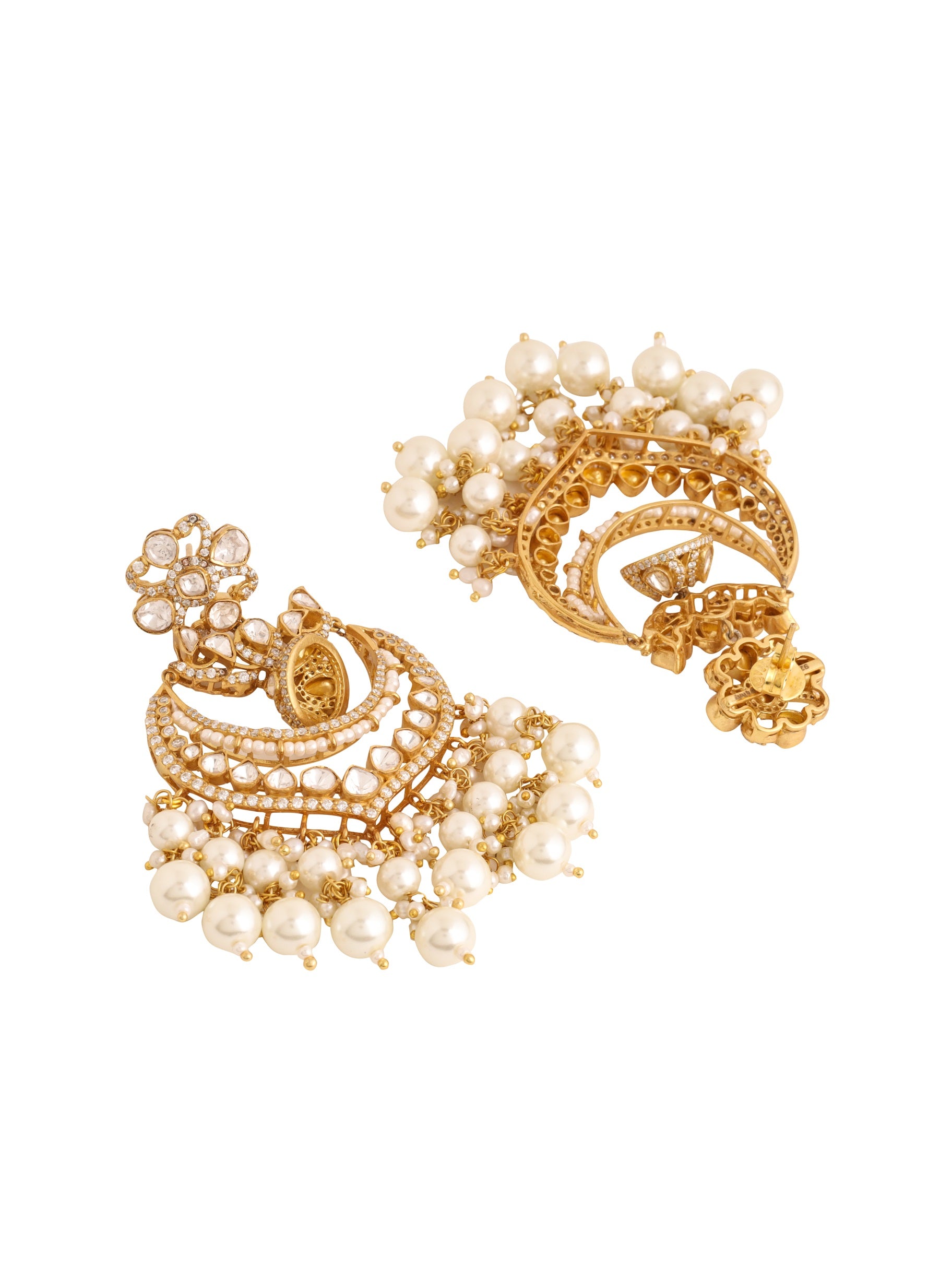Ivory Queen Chandbali Earrings For Women