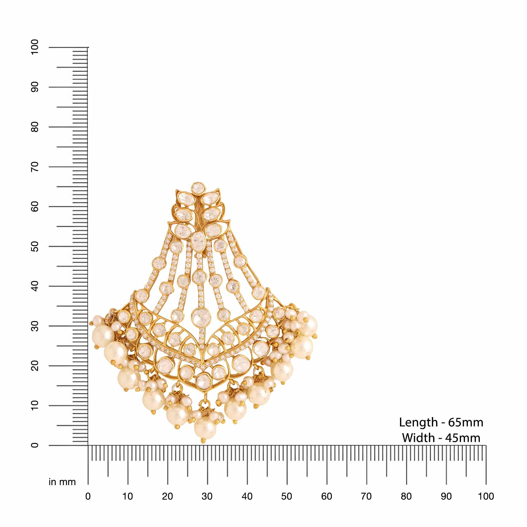 Pearl Glow Charming Chandbali Earrings For Women